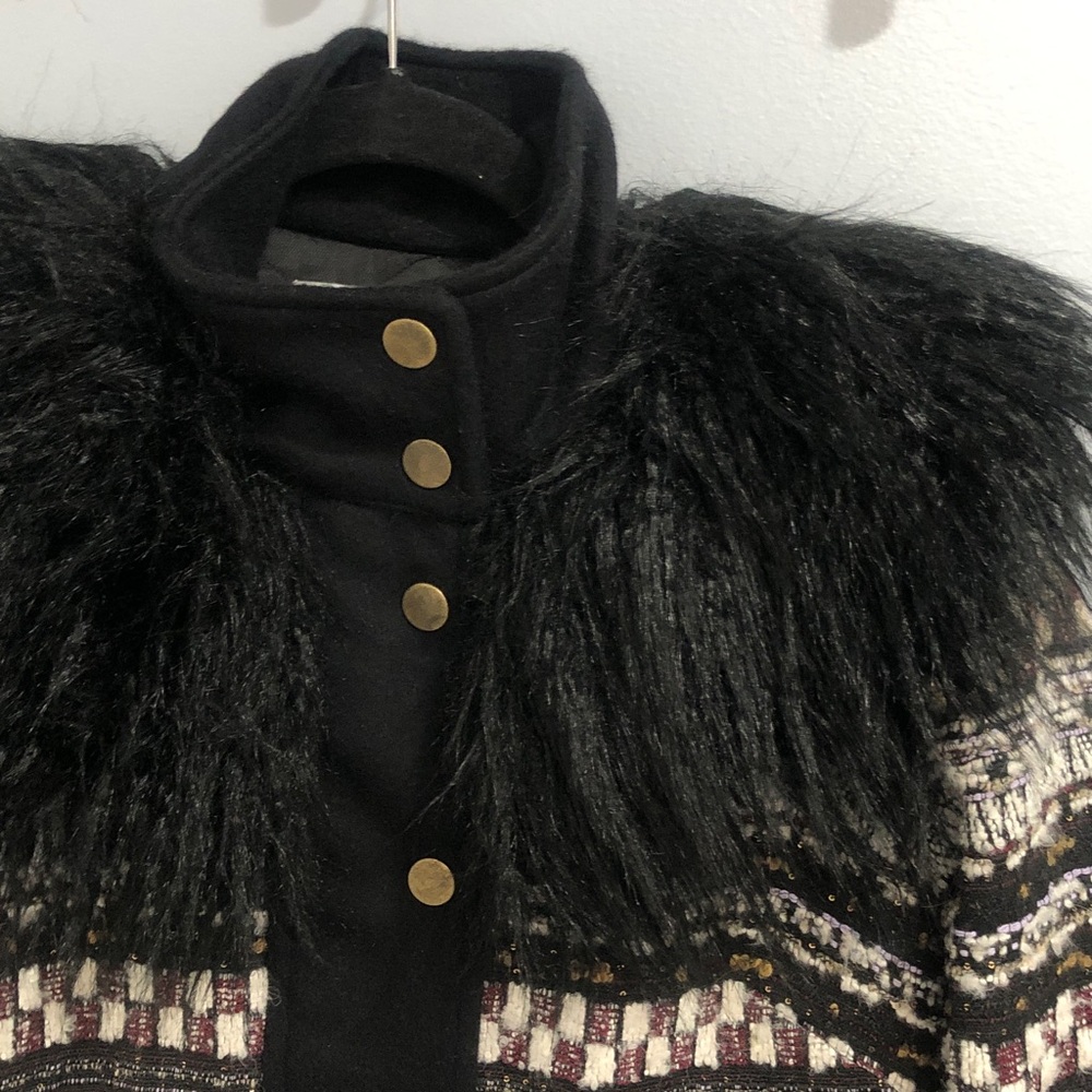 Veronica Beard Nelway Faux Shearling Tweed Jacket Size Small - Picture 3 of 10